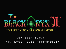 The Black Onyx 2 Title Screen